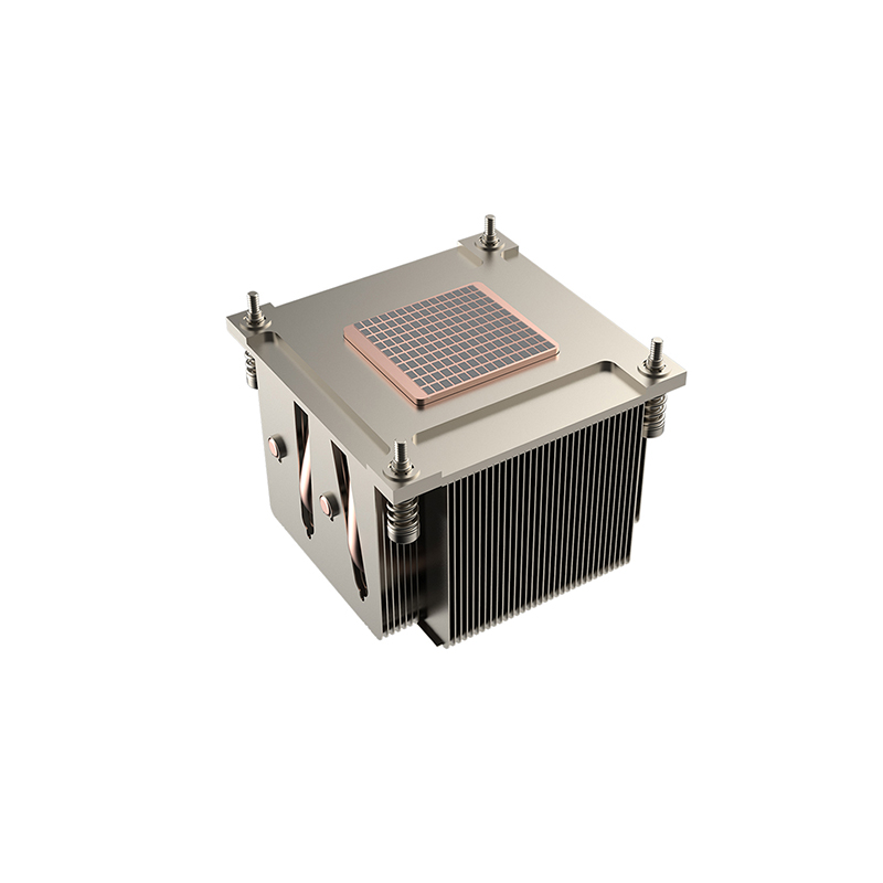 2U passive LGA 1700 CPU heat sink with heat pipes